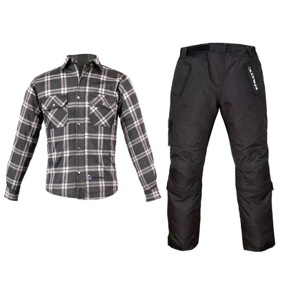 Duchinni Kids Textile Motorcycle Black Redwood Jacket & Imola Trousers Bundle Kit