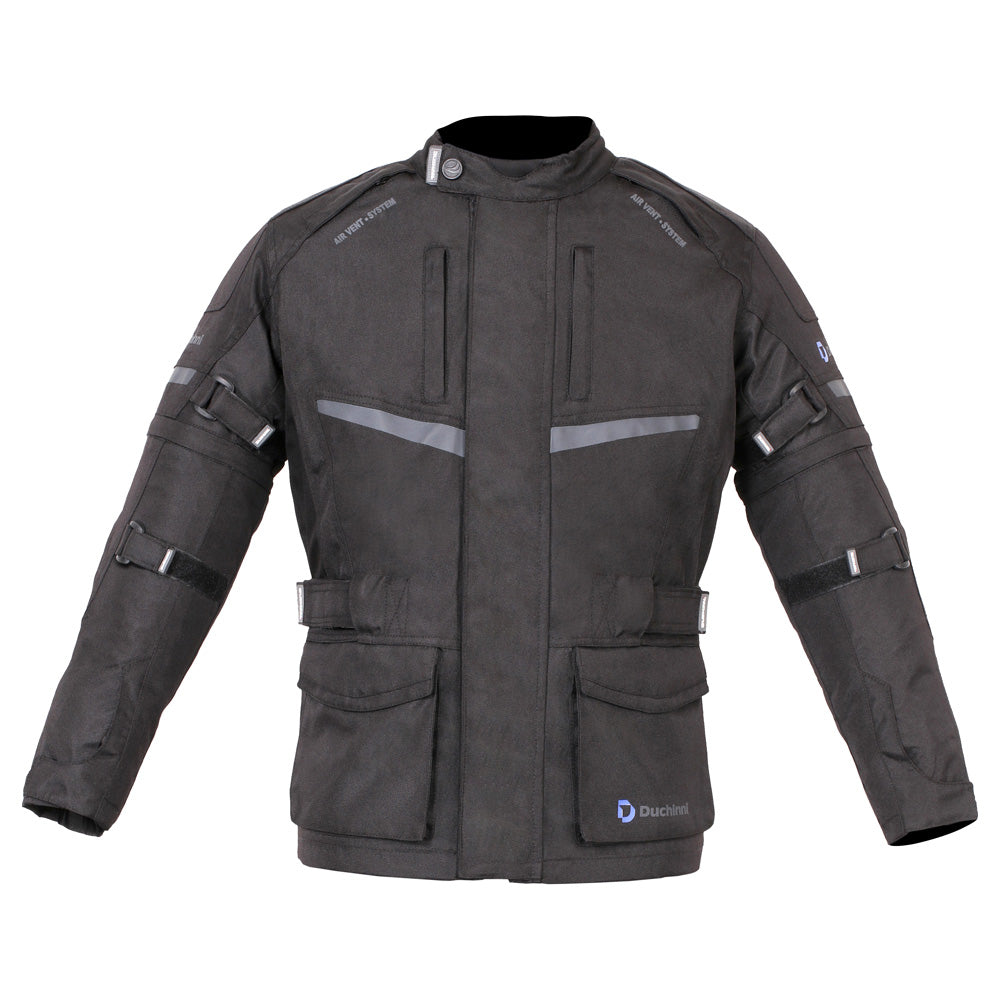 Duchinni Kids Youth Motorcycle Textile Black CE Cruiser Jacket