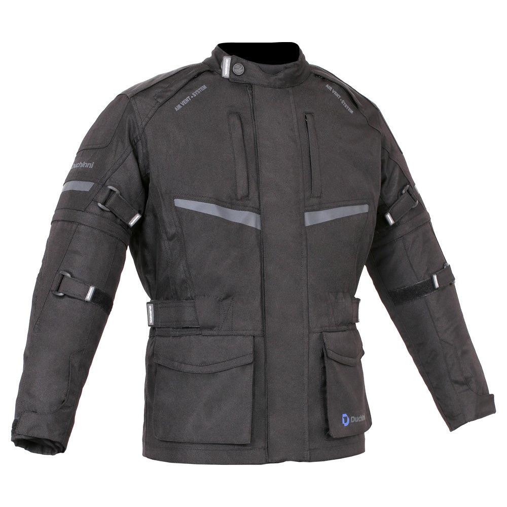 Duchinni Kids Youth Motorcycle Textile Black CE Cruiser Jacket