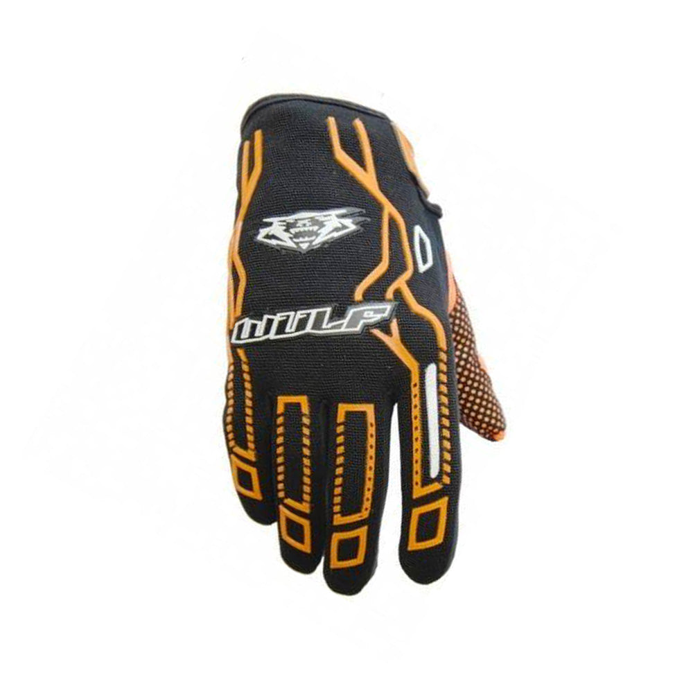 Kids Wulfsport MX Motocross Force 10 Gloves - Black / Orange
