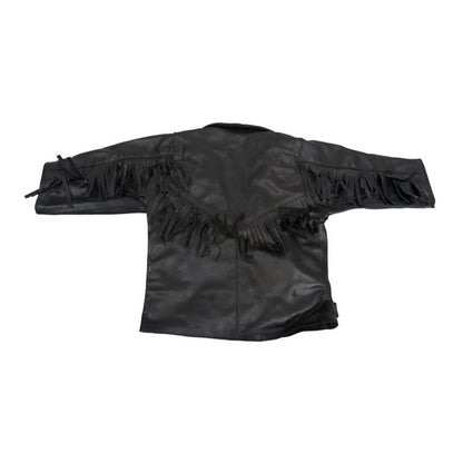Baby Biker Fringed Tassled Leather Toddler Brando Custom Motorcycle Fashion Jacket