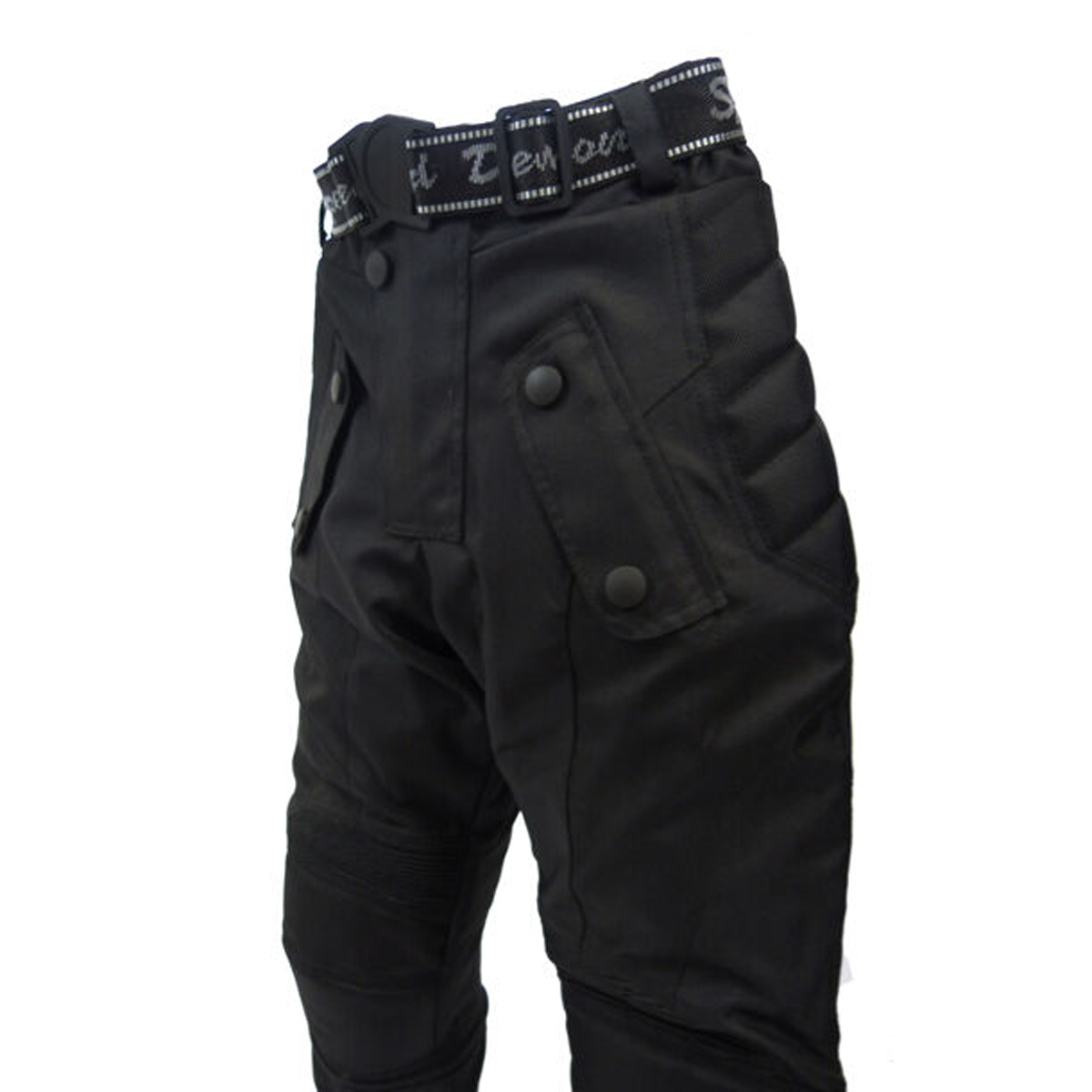 GR8 Kids Textile Short Leg Motorcycle Trousers Black