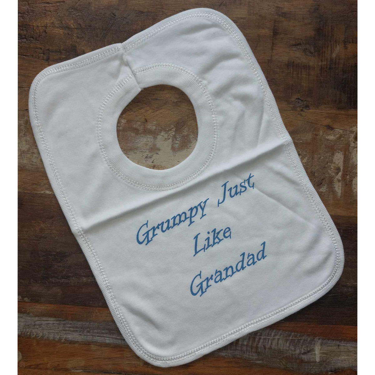 Grumpy Just Like Grandad Pull Over Baby Bib