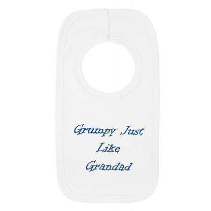 Grumpy Just Like Grandad Pull Over Baby Bib