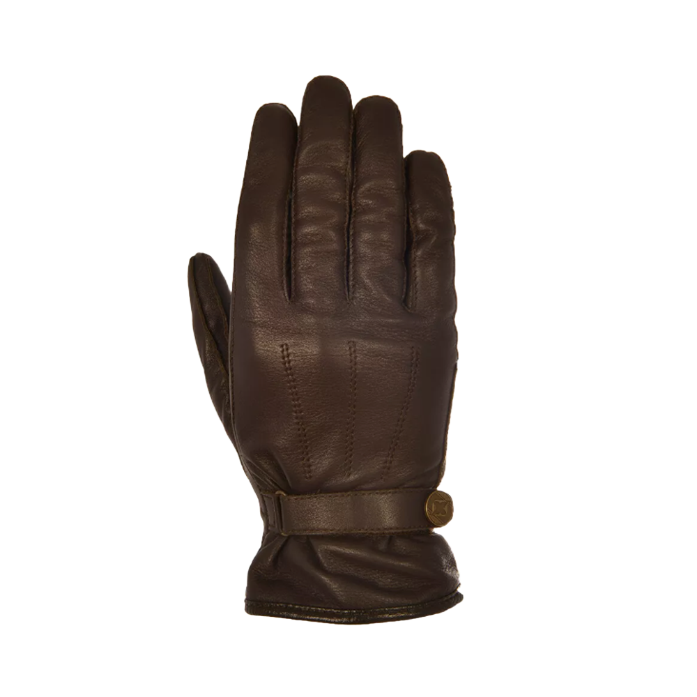 Oxford Holton Motorcycle Leather Custom Brown Adults Gloves