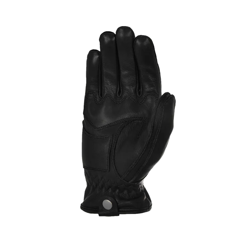 Oxford Holton Motorcycle Leather Custom Black Adults Gloves