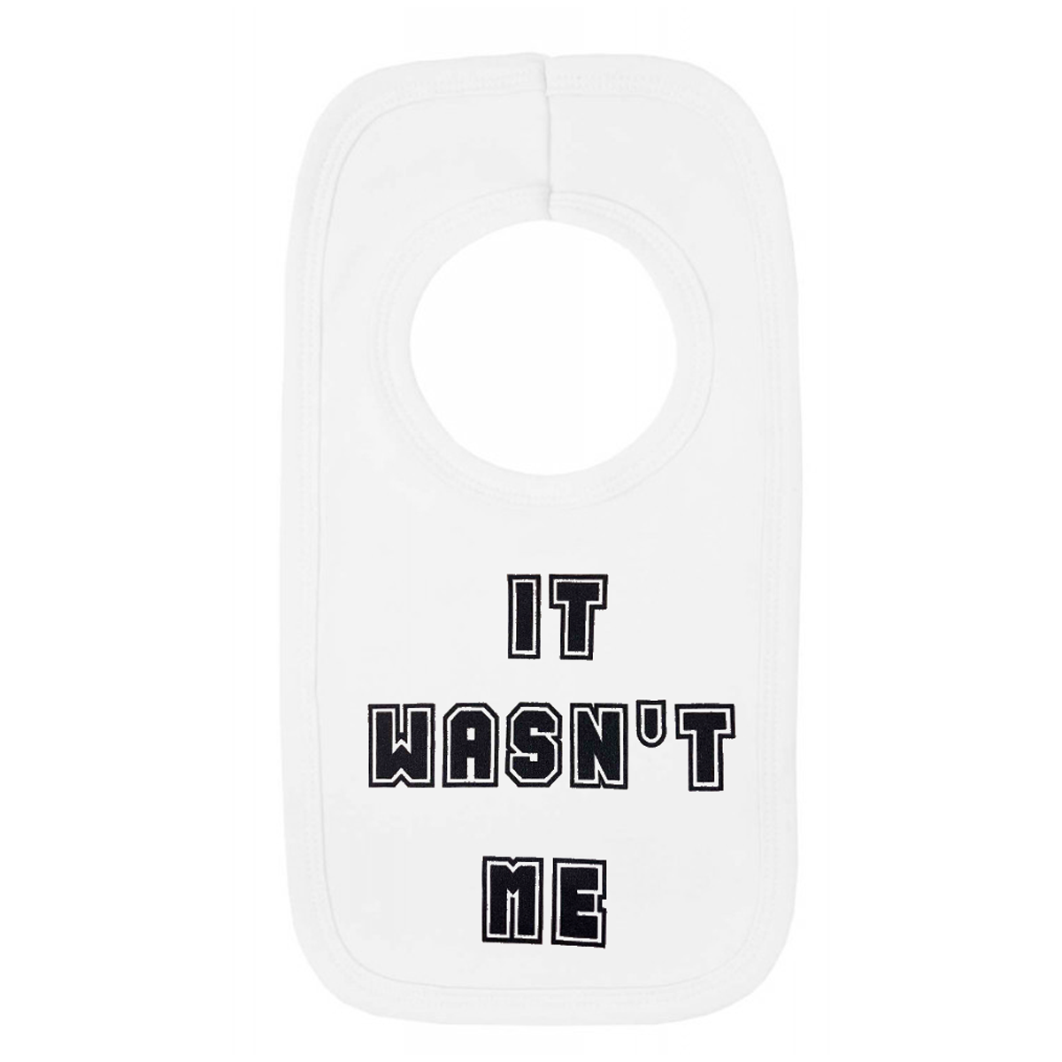 It Wasn't Me Pull Over Baby Biker Bib