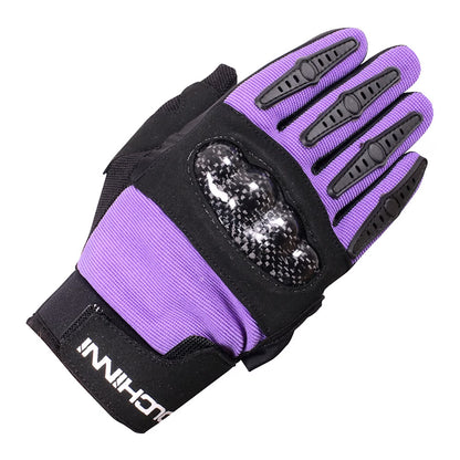 Duchinni Kids Youth Motorcycle MX Jago Textile & Synthetic Leather Gloves Black / Purple