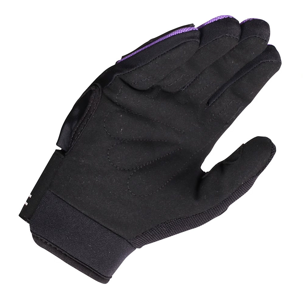 Duchinni Kids Youth Motorcycle MX Jago Textile & Synthetic Leather Gloves Black / Purple