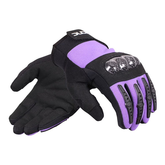 Duchinni Kids Youth Motorcycle MX Jago Textile & Synthetic Leather Gloves Black / Purple