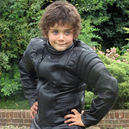 Baby Biker Kids Motorcycle Black Leather Jim Jacket