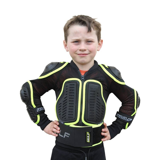 Kids MX Motocross Childs Wulfsport CE Armour Deflector Protective Quad Jacket