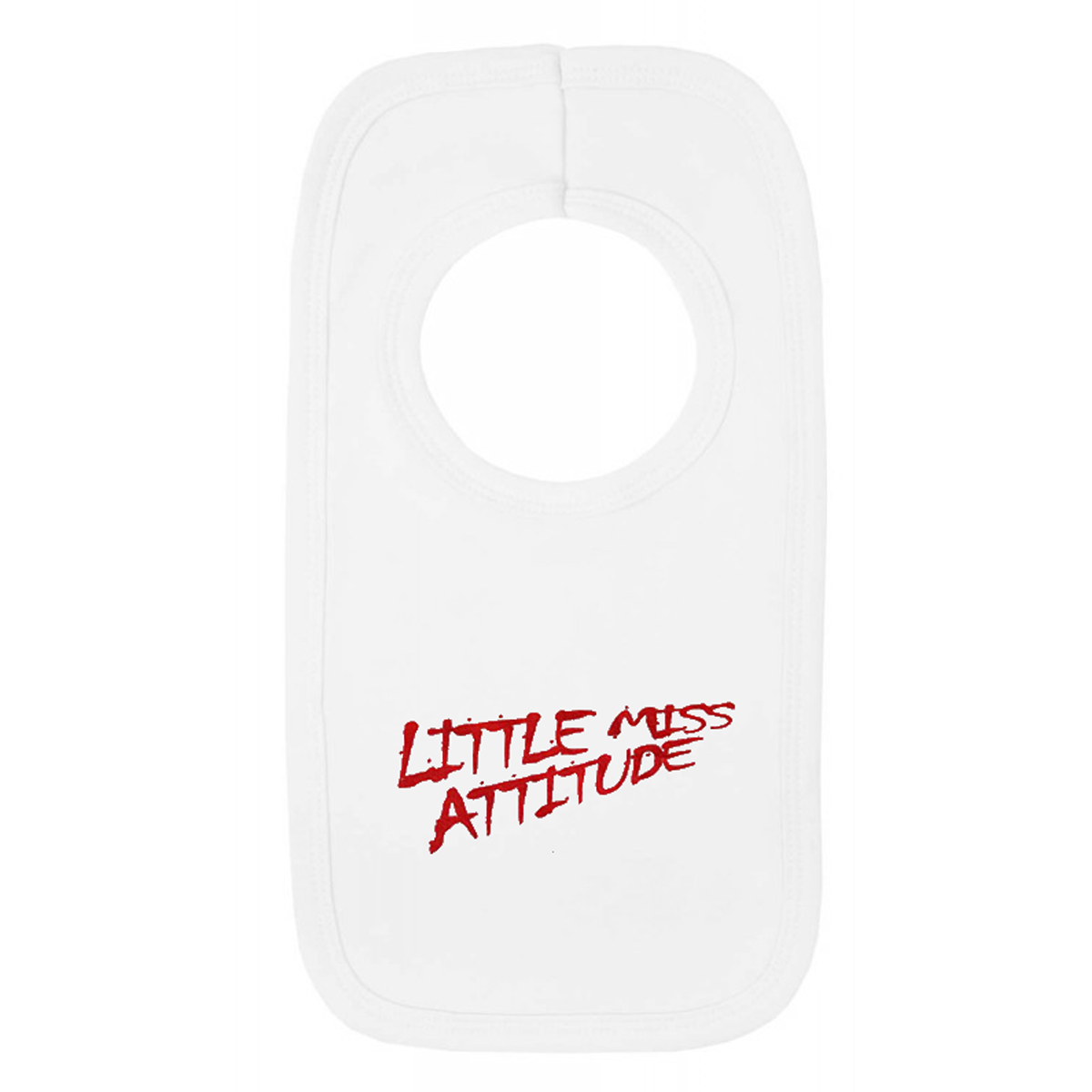 Little Miss Attitude Pull Over Baby Bib