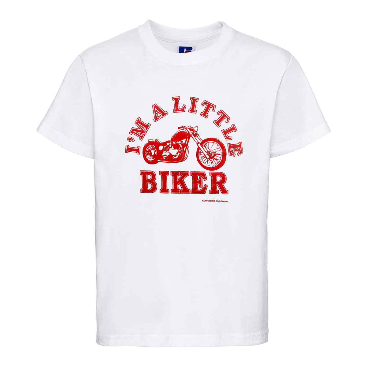 Baby Biker - I'm A Little Biker - Kid Toddler Baby White T-Shirt