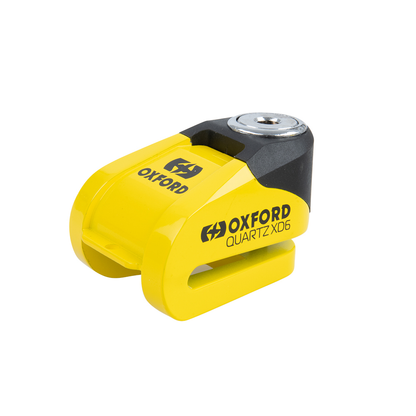 Oxford Quartz XD6 Motorcycle Disc Lock Yellow Black LK207 BC41365