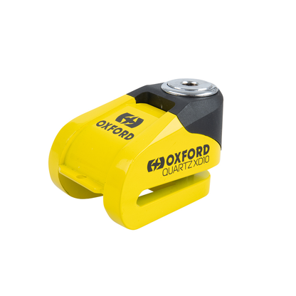 Oxford Quartz XD10 Motorcycle Disc Lock Yellow Black LK209 BC41366