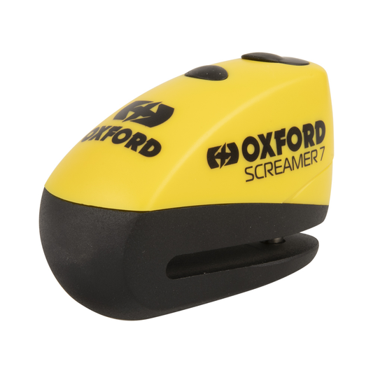 Oxford Motorcycle Screamer7 Alarm Disc Lock Yellow Black LK290 BC41511