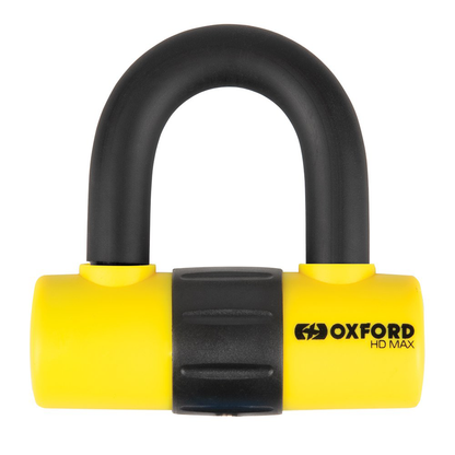 Oxford HD Max High Security Motorcycle Disc Lock 14mm Shackle Yellow LK311 BC39665