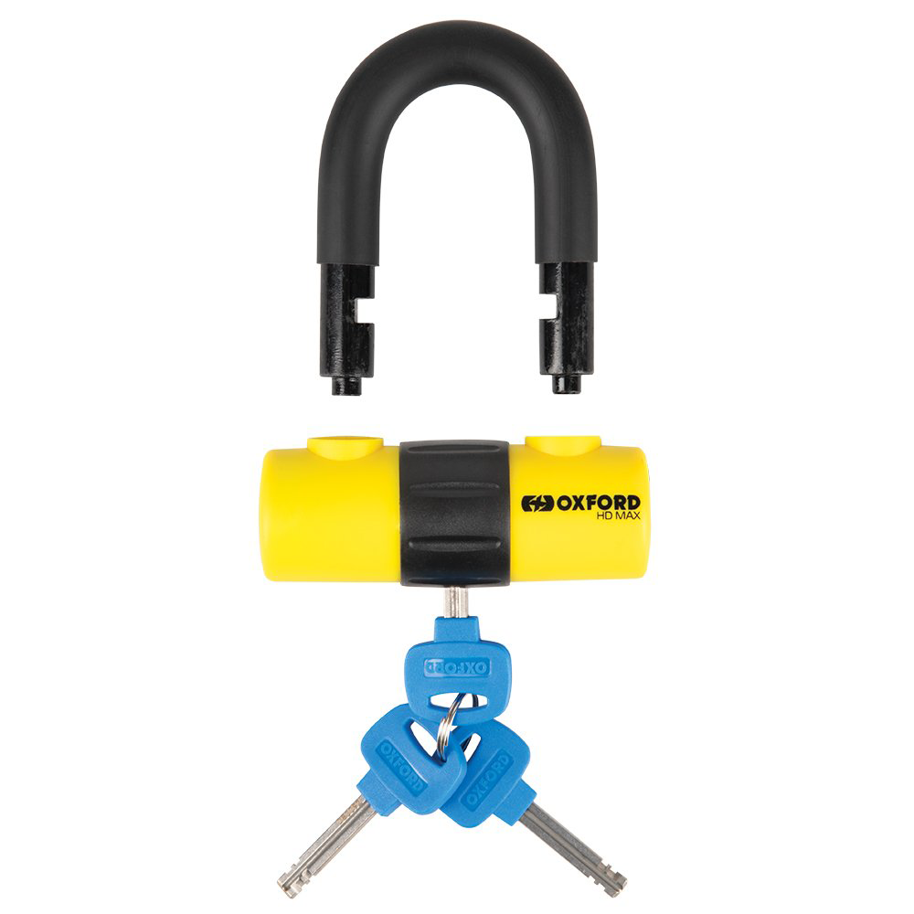 Oxford HD Max High Security Motorcycle Disc Lock 14mm Shackle Yellow LK311 BC39665