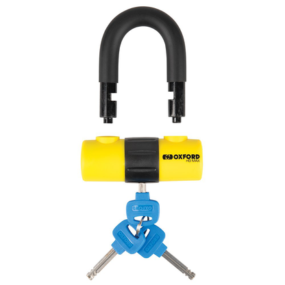 Oxford HD Max High Security Motorcycle Disc Lock 14mm Shackle Yellow LK311 BC39665