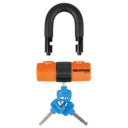 Oxford HD Max HIgh Security Motorcycle Disc Lock 14mm Shackle Orange LK312 BC39666