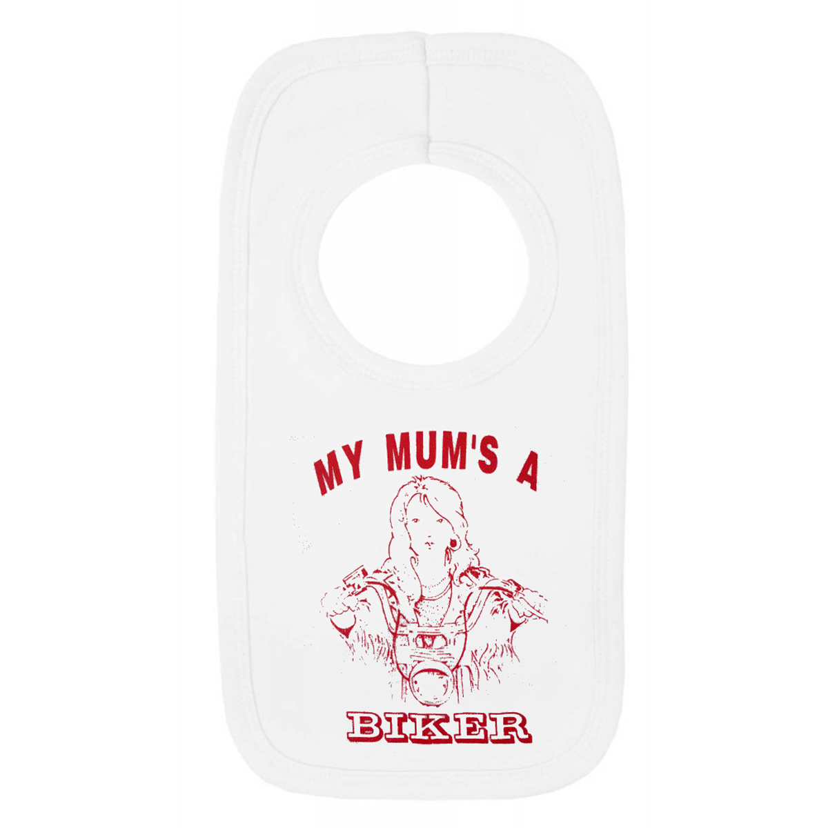 My Mum's A Biker Pull Over Baby Bib