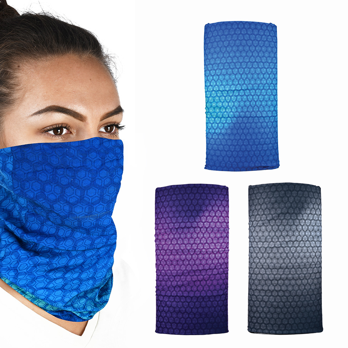 Oxford Comfy Prismatic 3 Pack Neck Scarf Tube Warmer Bandana Balaclava NW144