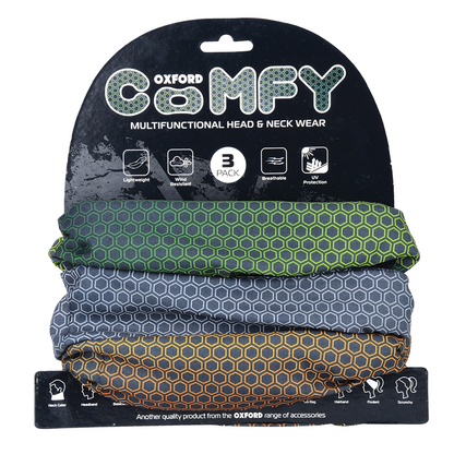 Oxford Comfy Nacreous 3 Pack Neck Scarf Tube Warmer Bandana Balaclava NW145