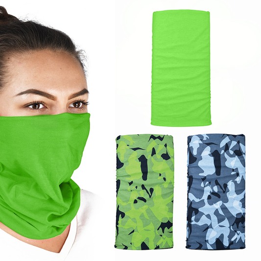 Oxford Comfy Havoc Green 3 Pack Neck Scarf Tube Warmer Bandana Balaclava NW149