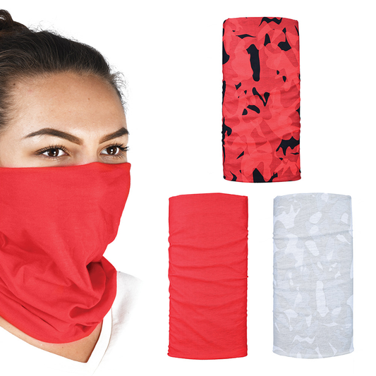 Oxford Comfy Havoc Red 3 Pack Neck Scarf Tube Warmer Bandana Balaclava NW150