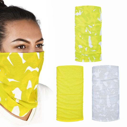 Oxford Comfy Havoc Yellow 3 Pack Neck Scarf Tube Warmer Bandana Balaclava NW152