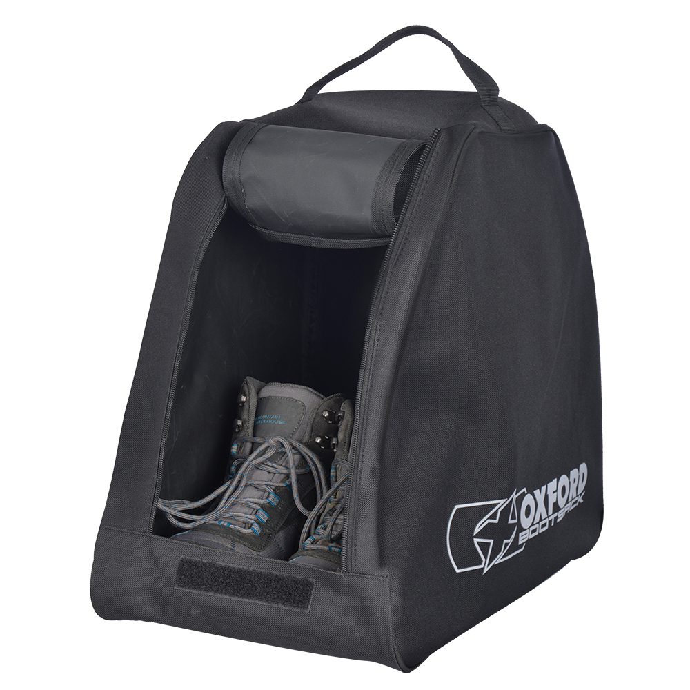 Oxford Bootsack Essential Boots Carrier Black Motorcycle Boot Bag Holder OL262