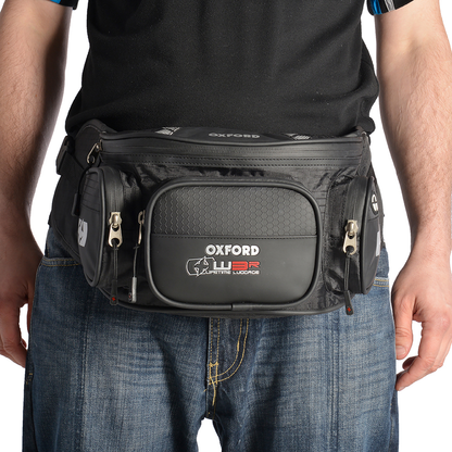 Oxford Motorcycle XW3R Waist Bag 3 Litre Capacity Adjustable Black OL866