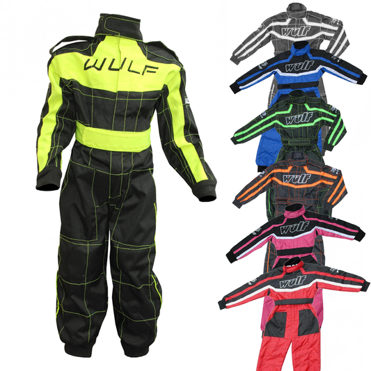 Wulfsport Kids MX Motocross Overall Race Suit Plain