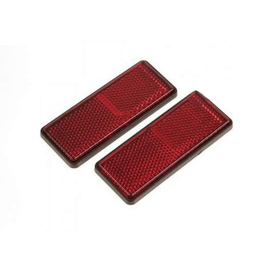 Oxford Motorcycle Self Adhesive Rectangle Reflectors Pair MOT Compliant OX131