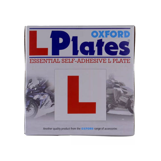 Oxford Motorcycle Scooter Essential Self Adhesive L Plates (Pair) OX172