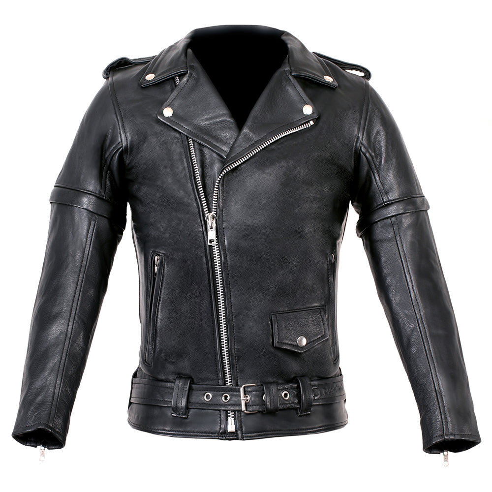 Duchinni Kids Motorcycle Leather Patrol Jacket & Tundra Jean Trousers Bundle Kit