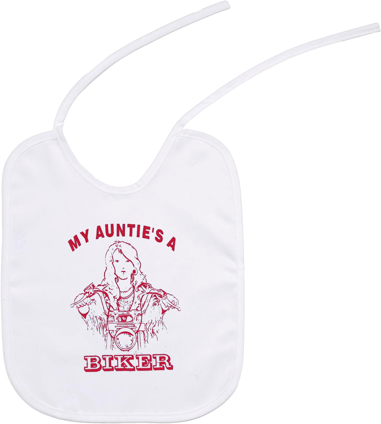 My Auntie's A Biker Tie Bib