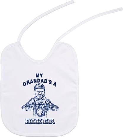 My Grandad's A Biker Tie Bib