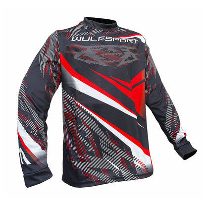 Kids MX Wulfsport 2026 WARHAMMER Shirt, Pant, Helmet, Gloves, Goggle & Neck Brace Red Set #11