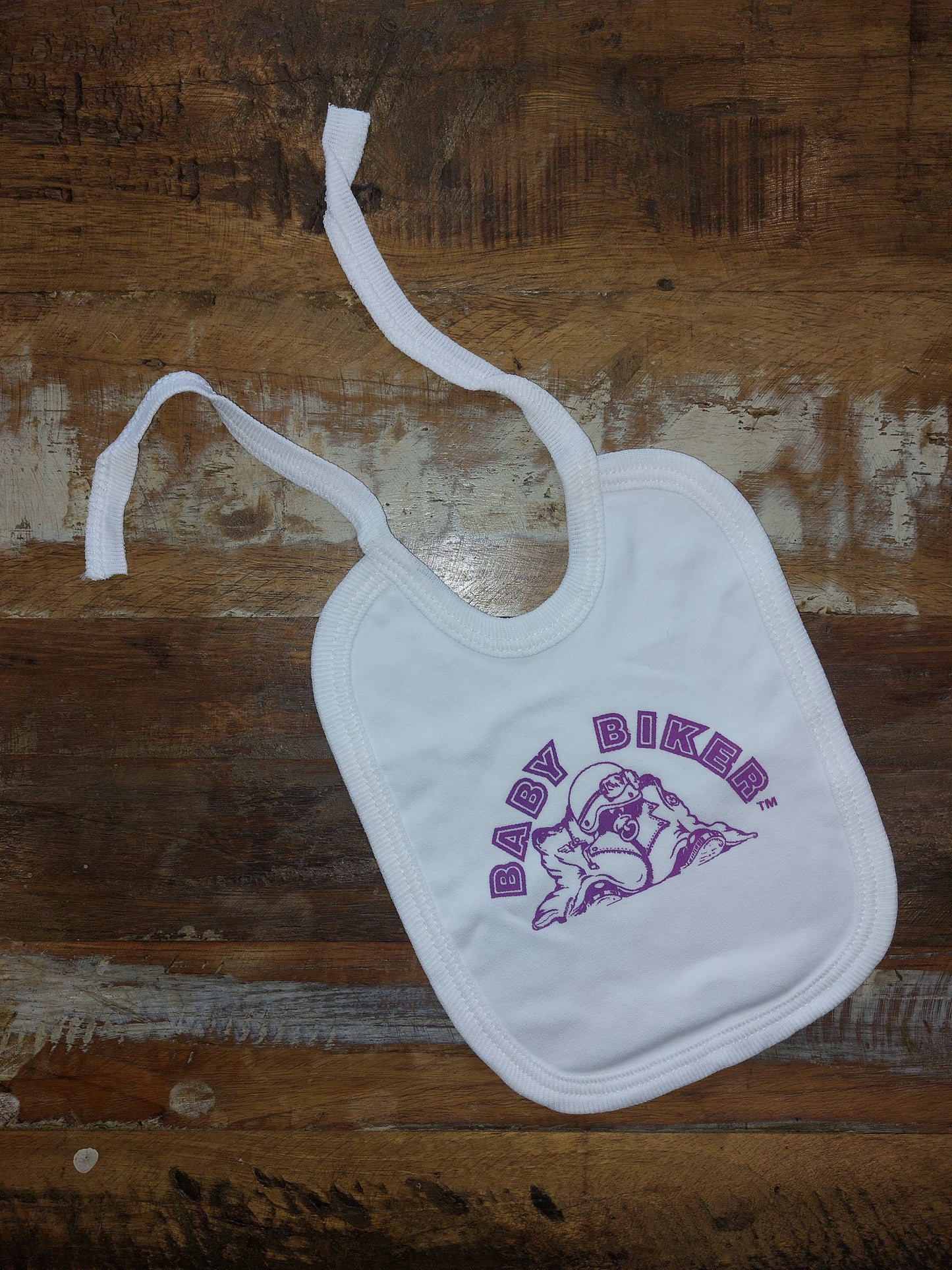 Baby Biker Tie Bib