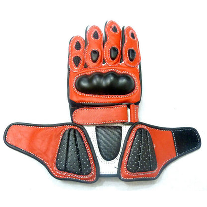 Baby Biker Kids Minimoto Motorcycle Racing Leather G-304 Glove Red