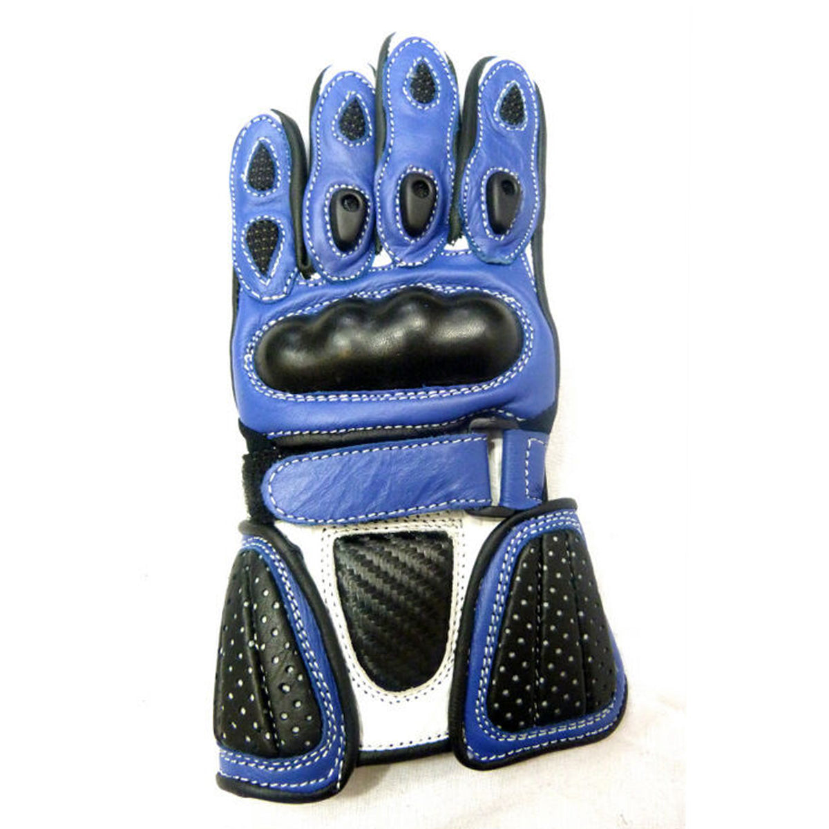 Baby Biker Kids Minimoto Motorcycle Racing Leather G-304 Glove Blue