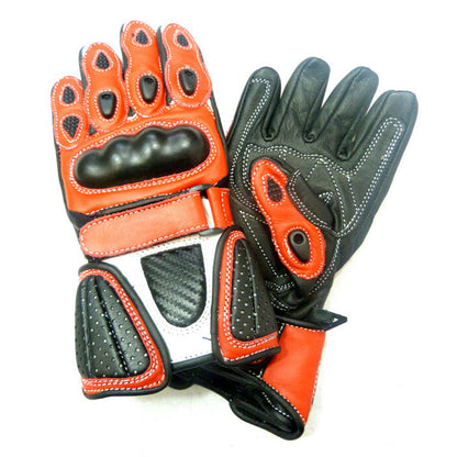 Baby Biker Kids Minimoto Motorcycle Racing Leather G-304 Glove Red