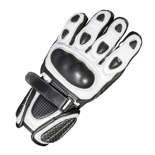 Baby Biker Kids Minimoto Motorcycle Racing Leather G-304 Glove White