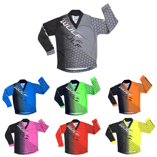 Kids Wulfsport MX Motocross Shirt Jersey - Connect 2025
