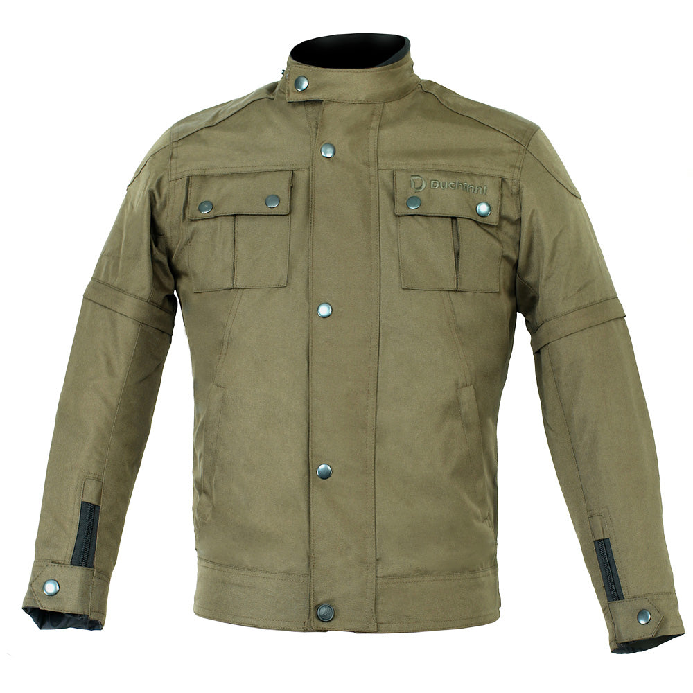 Duchinni Kids Motorcycle Olive Sniper Jacket & Tundra Jean Trousers Bundle Kit