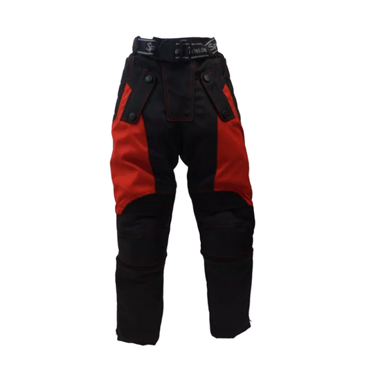 Speed 2 Kids Childrens Textile Motorcycle Trousers Baby Biker Red