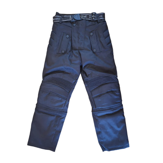 Baby Biker Speed 2 Kids Childrens Textile Motorcycle Trousers Black