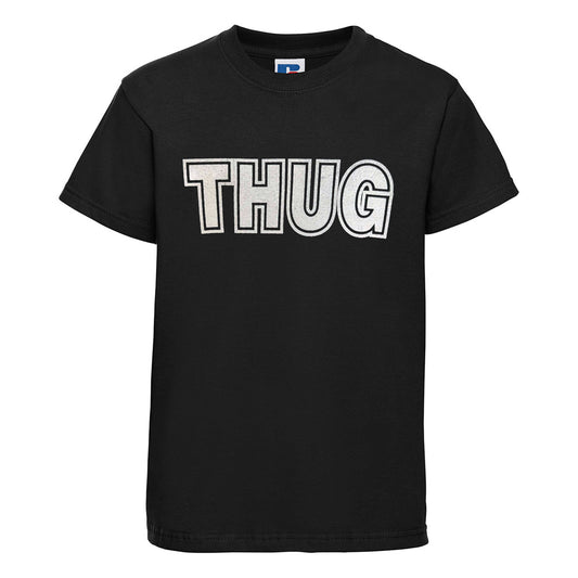 Baby Biker - Thug - Kids Baby Toddler Black T-Shirt